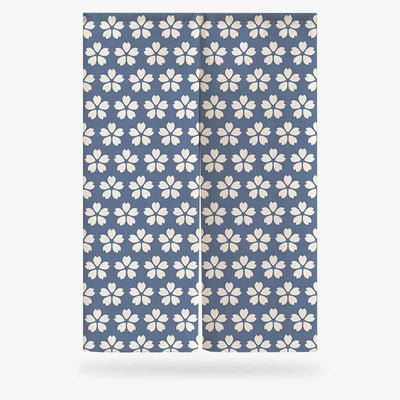 Un rideau cerisier japonaise avec des motifs de fleurs sakura. C'est un rideau japonais au style tradionnel en matière de qualité coton