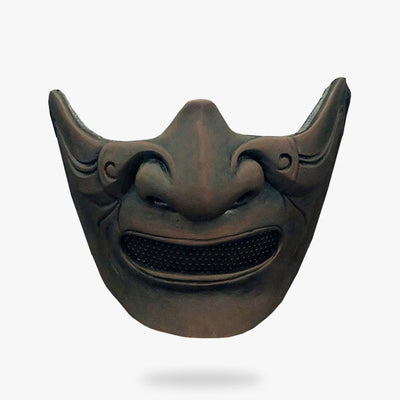 Ce demi masque japonais est un accessoire de samouraï. C'est demi visage de fantôme japonais Yurei